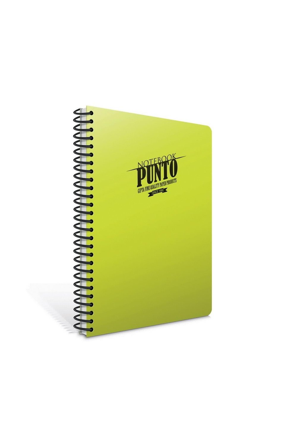 Punto A4 200 Yaprak Plastik Kapak Spiralli Defter (6547) Kareli Açık Yeşil