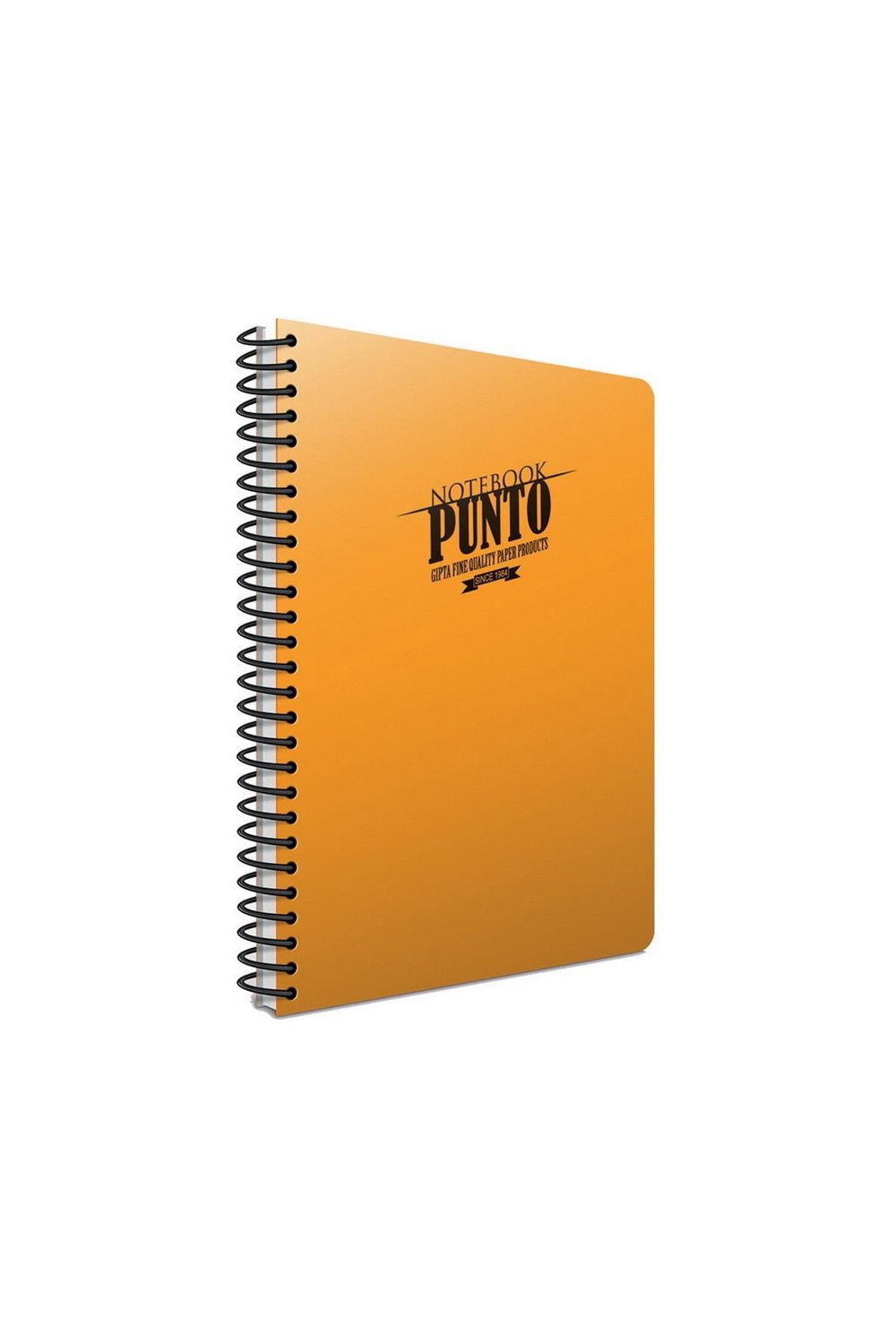Punto A4 40 Yaprak Plastik Kapak Spiralli Defter (6531) Kareli Turuncu
