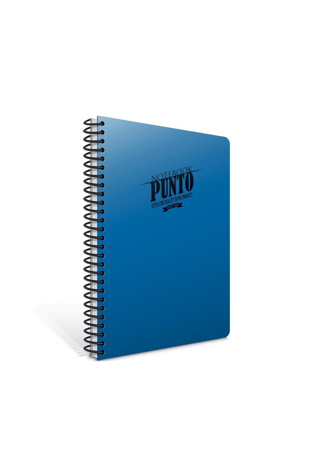 Punto A4 80 Yaprak Plastik Kapak Spiralli Defter (6535) Kareli Lacivert