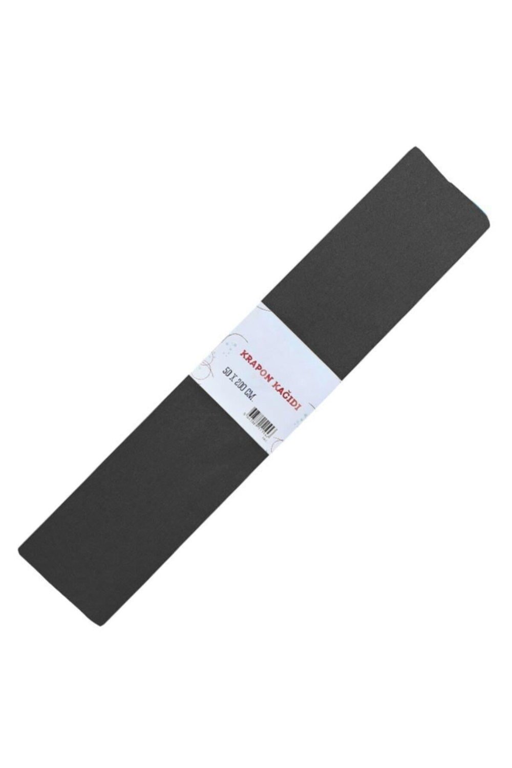Renkli Krapon Kağıdı 50cm X 2mt Siyah (10 Lu Paket) 9135