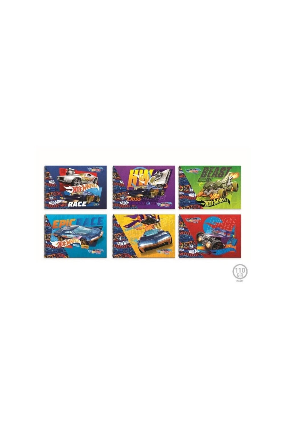 Resim Defteri Spiralli 15 Yaprak 17x24cm Hot Wheels 5436 (12 Li Paket)