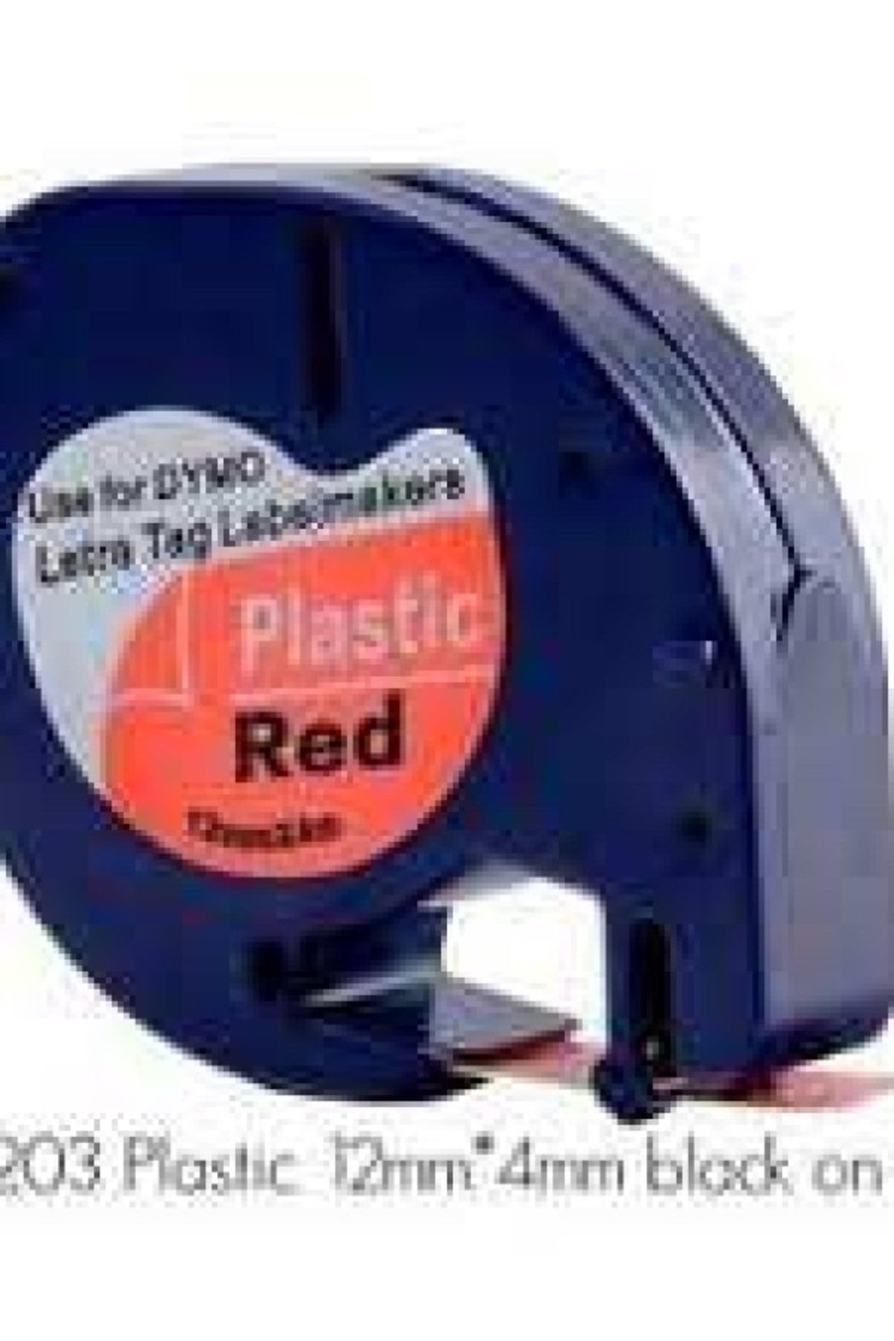 S0721630 LetraTag Plastik Şerit ( 12 mm X 4 mt ) , Kırmızı (59424) 91203