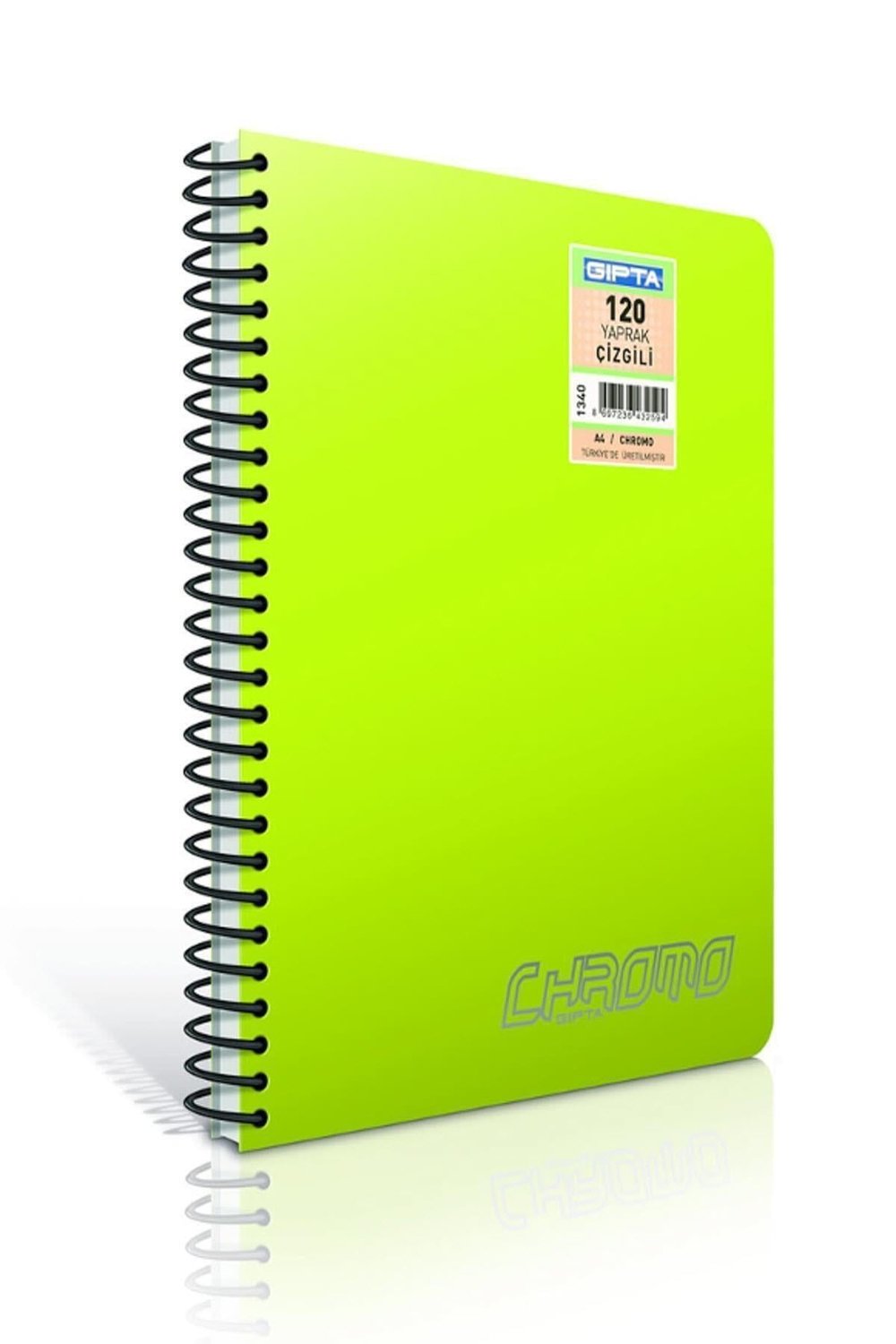 Spiralli Defter Chromo Plastik Kapak Kareli 40 Yp A4 1977