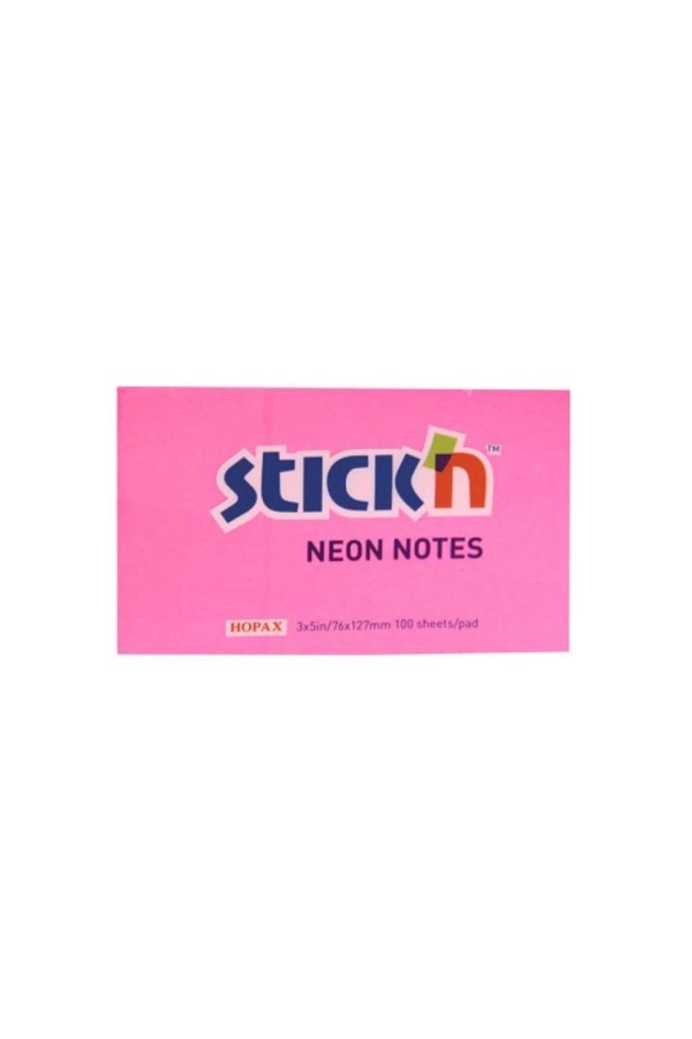 Stıckn 76x127 Neon Pembe Yapışkanlı Notluk 100 Yp.