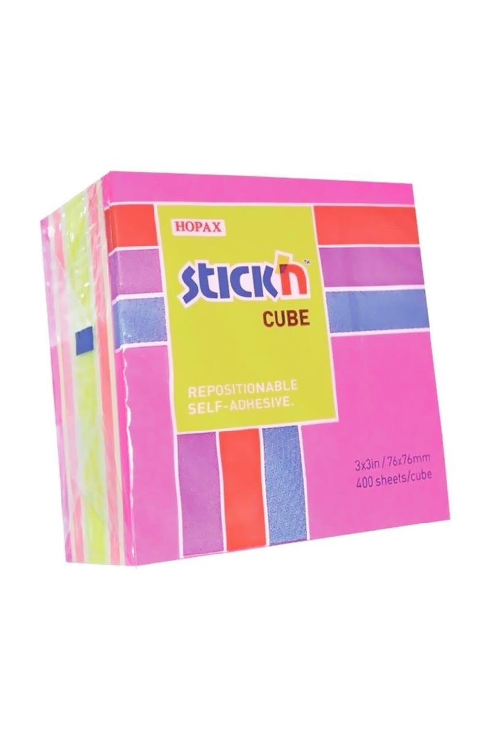 Stıckn 76x76 Küp Blok 4 Np Mıx Renk 400yp