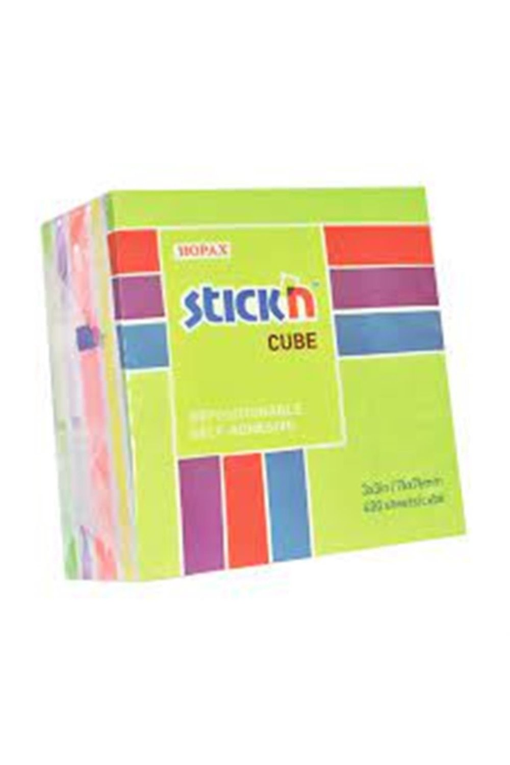 Stıckn 76x76 Küp Blok 5 Np Mıx-a Renk 400yp