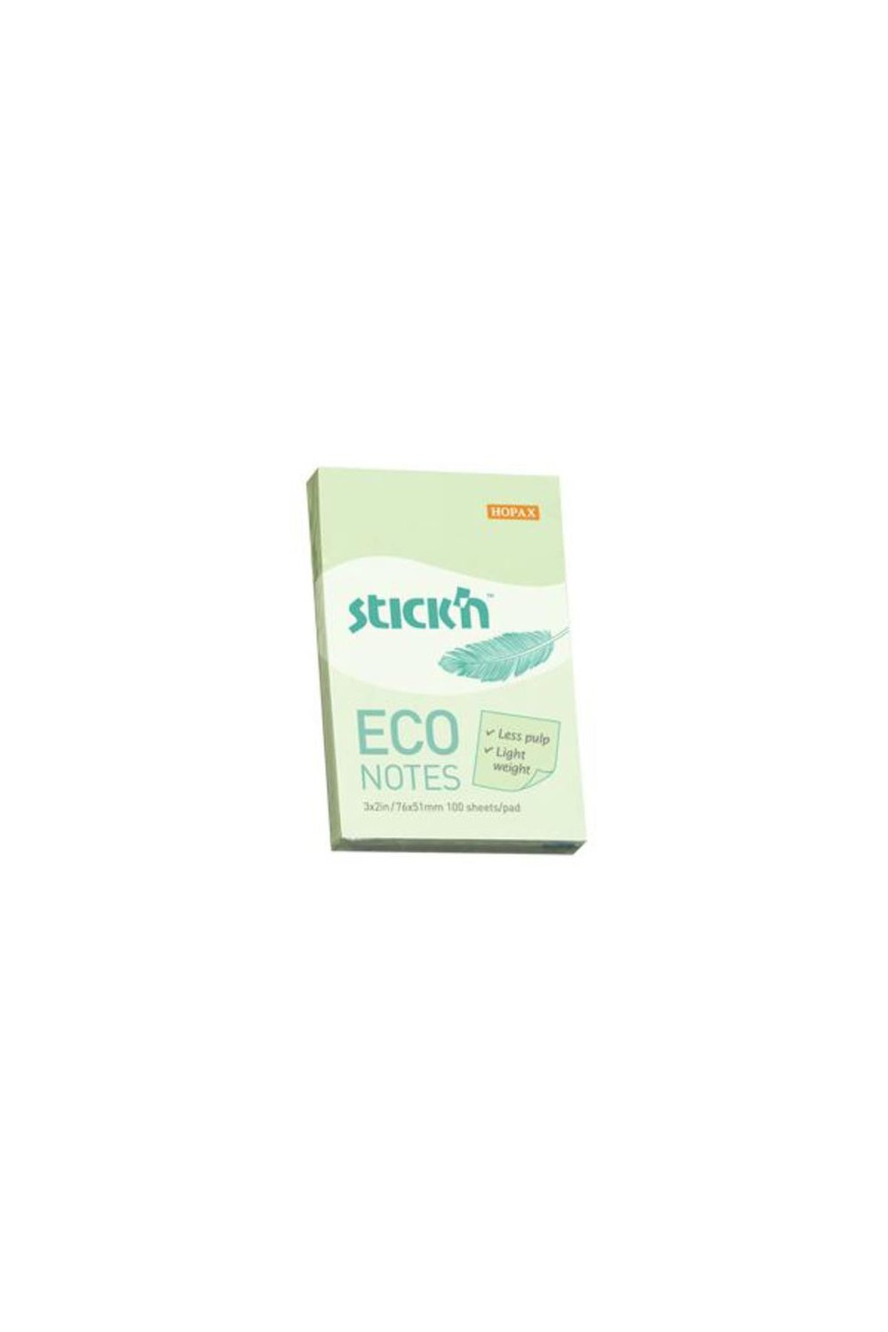 Stıckn Yapışkanlı Not Kağıdı (12 adet) 100 YP 76x51 Eco Patel Yeşil 21744