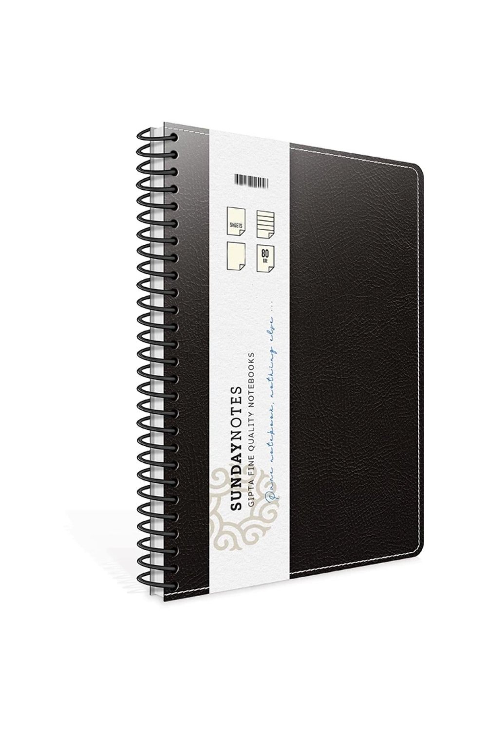 Sunday Notes Iplik Dikişli Deri Kapaklı Defter A4 140yp. Ka