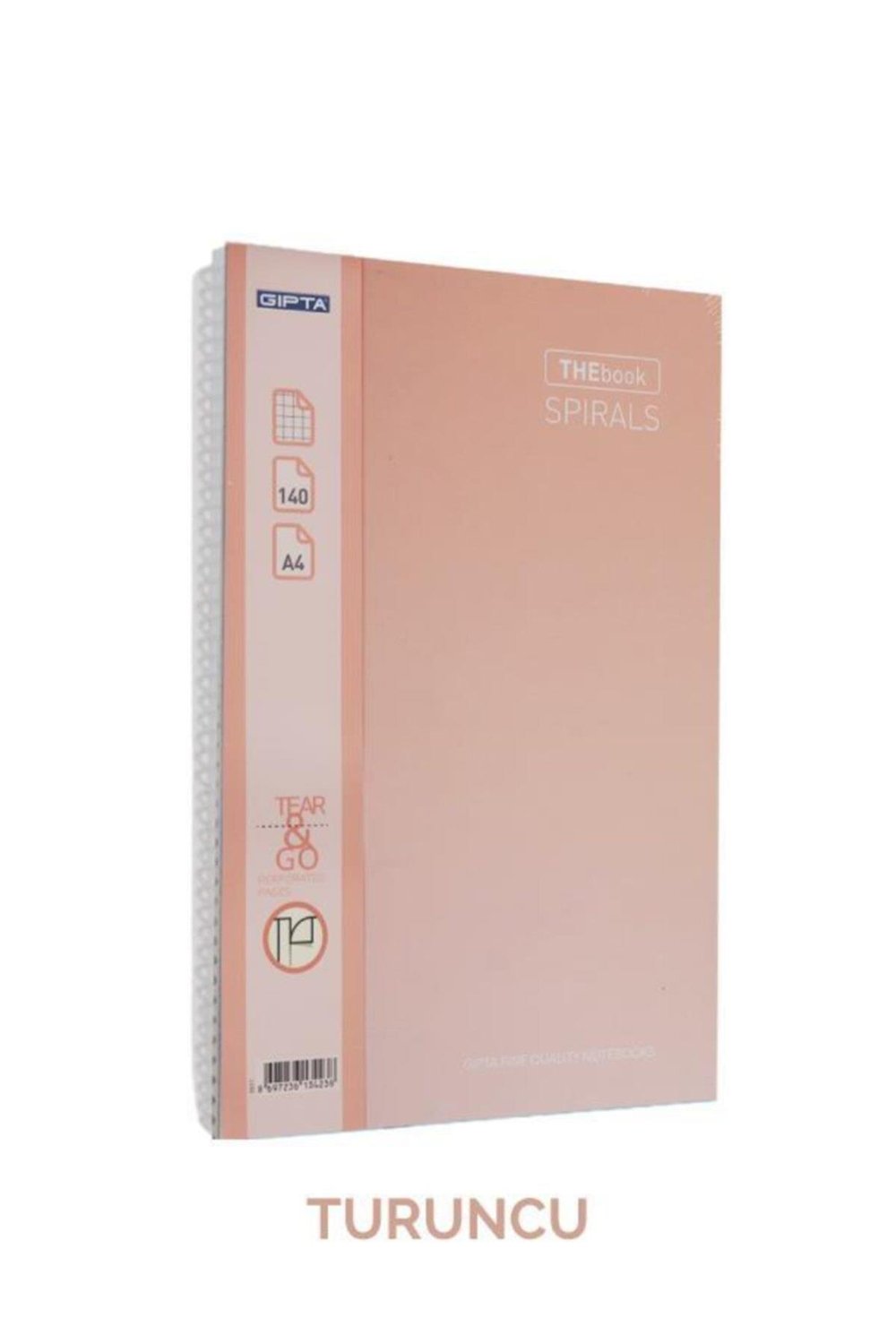 The Book A4 Spiralli Sert Kapak Kareli 140 Yaprak Defter