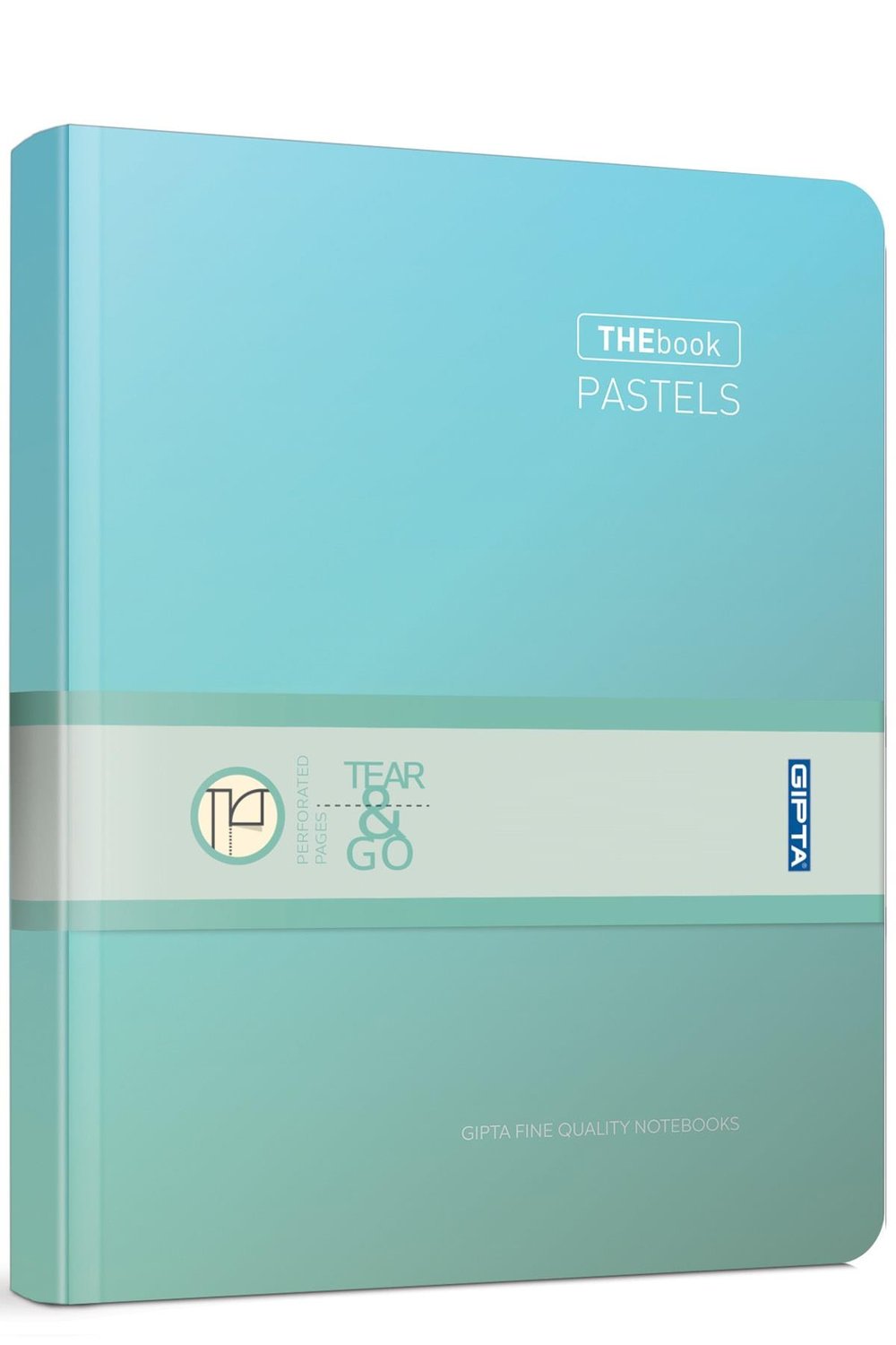The Book Pastel 20x28 296 Yaprak 4 Bölmeli Sert Kapak Ciltli Defter (3483) Çizgili Pastel Yeşil