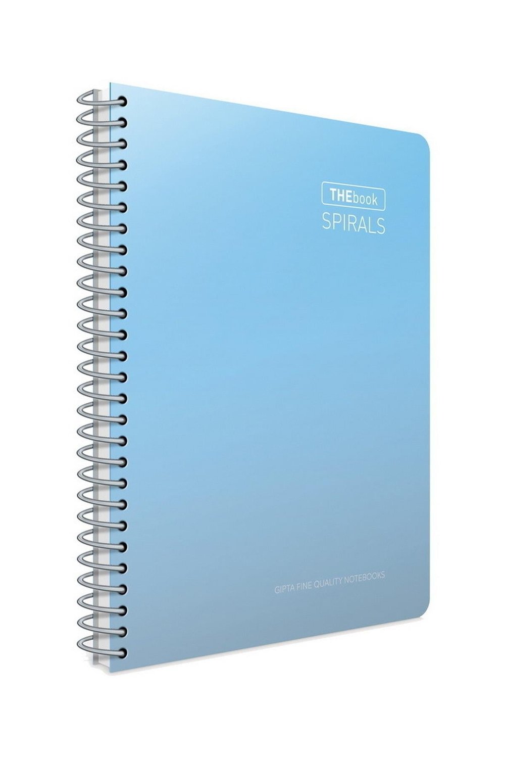 The Book Spirals A4 140 Yaprak Sert Kapak Spiralli Defter (5511) Kareli Pastel Açık Mavi