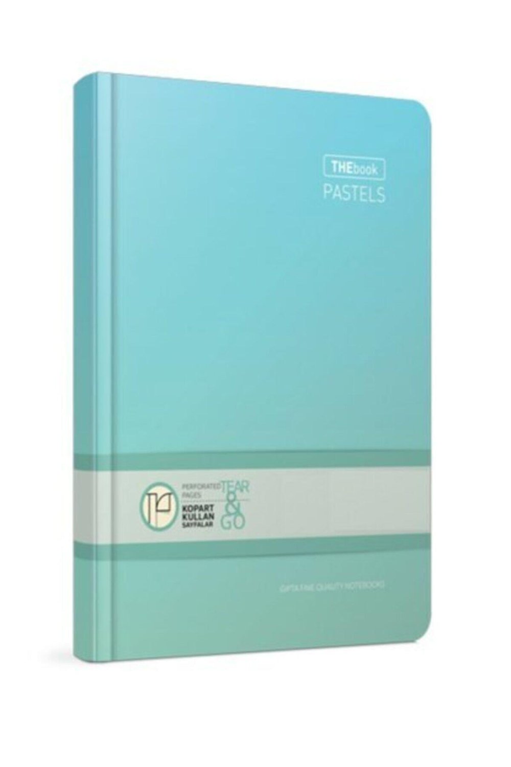 Thebook Pastel 17*24 Ebatında 120 Yaprak Kareli Turkuaz Renk