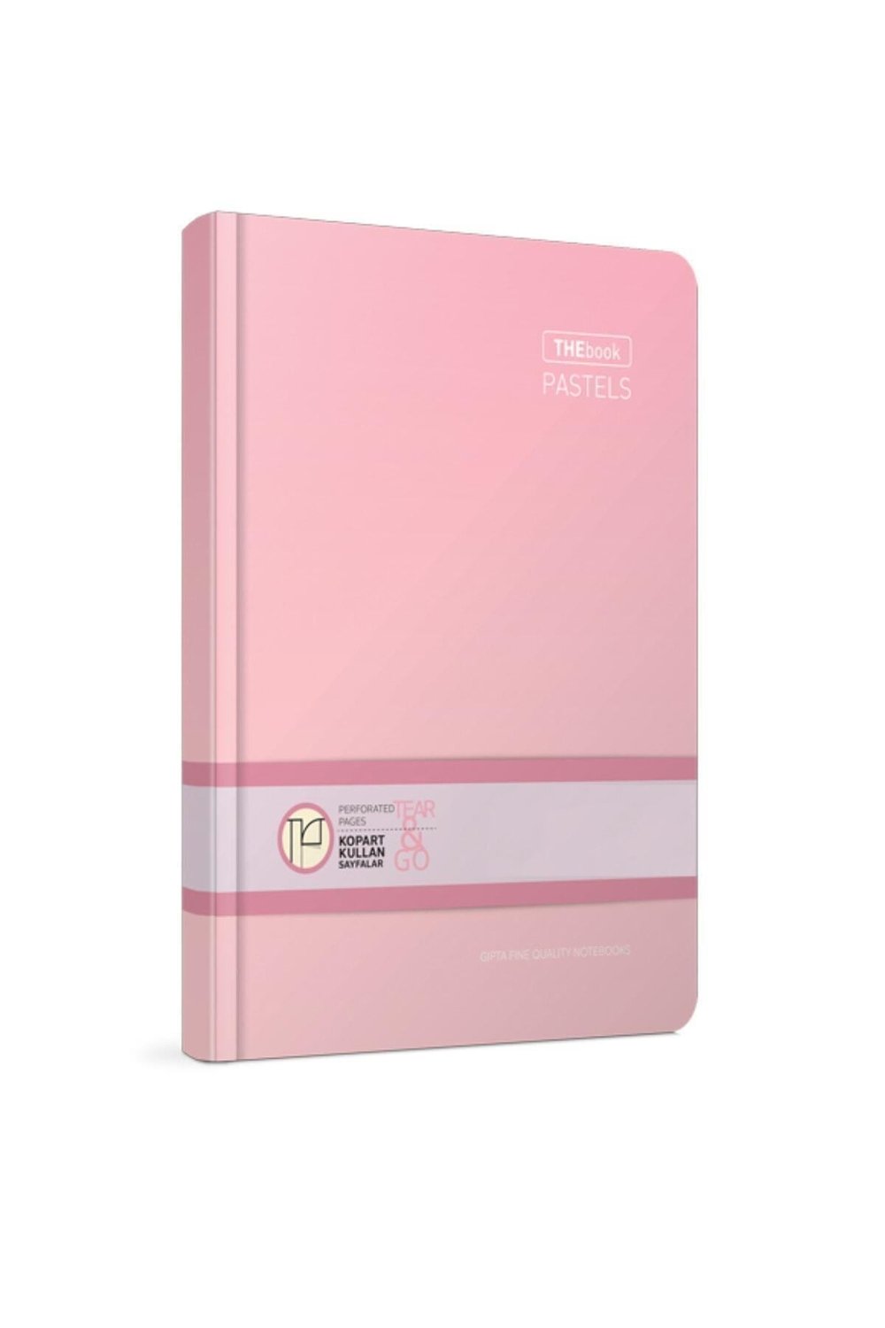 Thebook Pastel 17x24 cm 120 Yaprak Kareli Pembe Renk