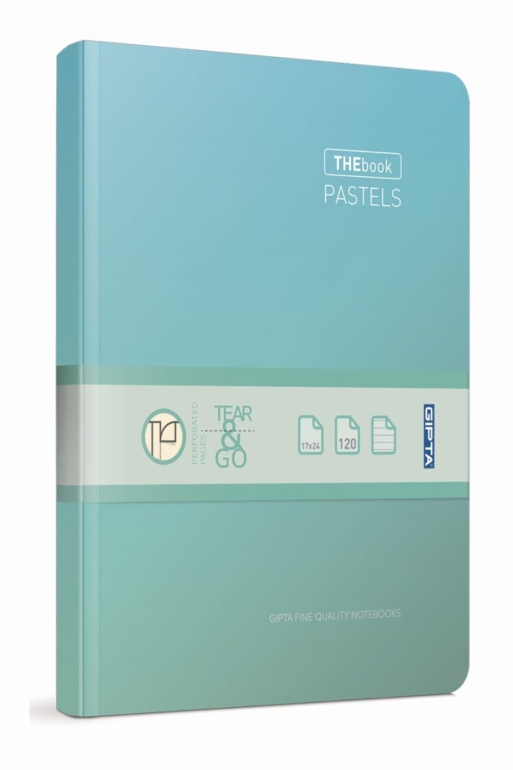 Thebook Pastels 14x20 120 Yaprak Çizgili Iplik Dikişli Sıvama Sert Kapak Defter