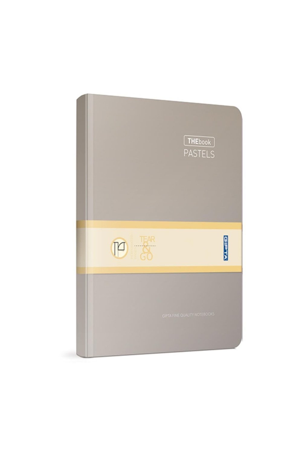 Thebook Pastels Ip Dikişli Sert Kapak 20x28 120 Yaprak Kareli Defter Gri