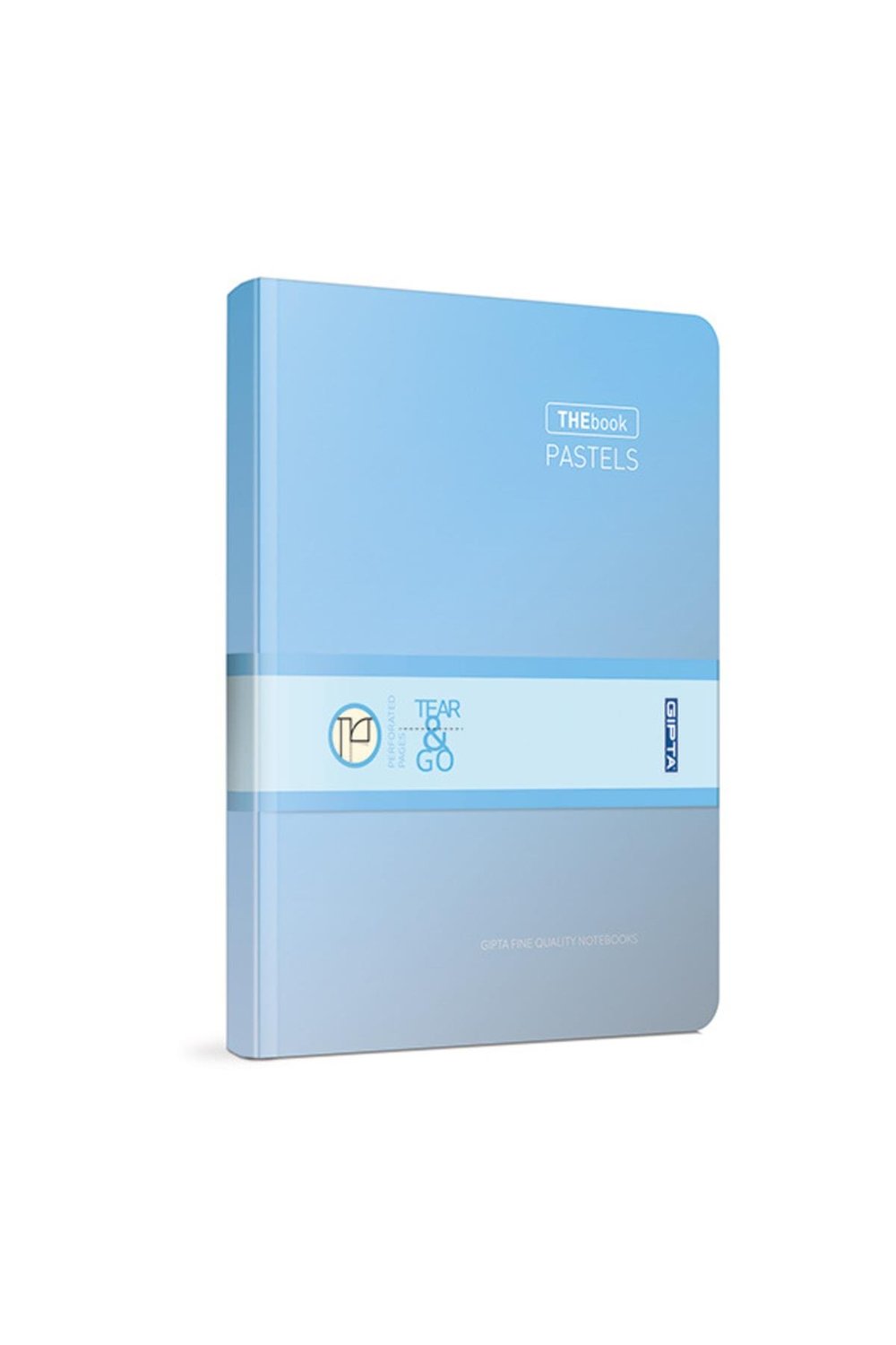 Thebook Pastels Ip Dikişli Sert Kapak 20x28 200 Yaprak Çizgili Defter Mavi