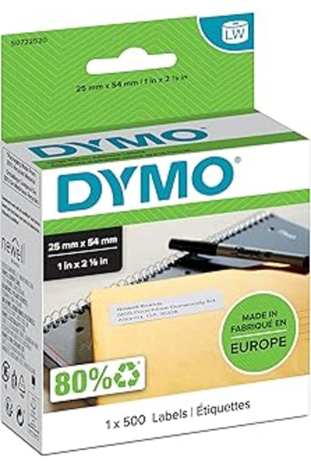 Tonersepeti S0722520 Lw Iade Adres Etiketi, 500 Etiket/paket,25 X 54mm (11352 )