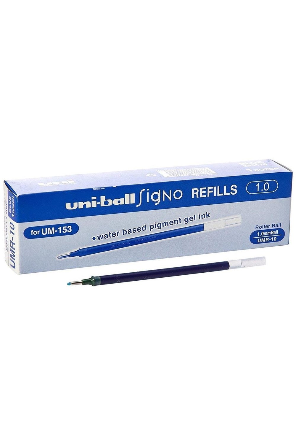 Uniball Signo Broad Um-153 Imza Kalemi Yedeği Mavi 12 Adet(umr-10)