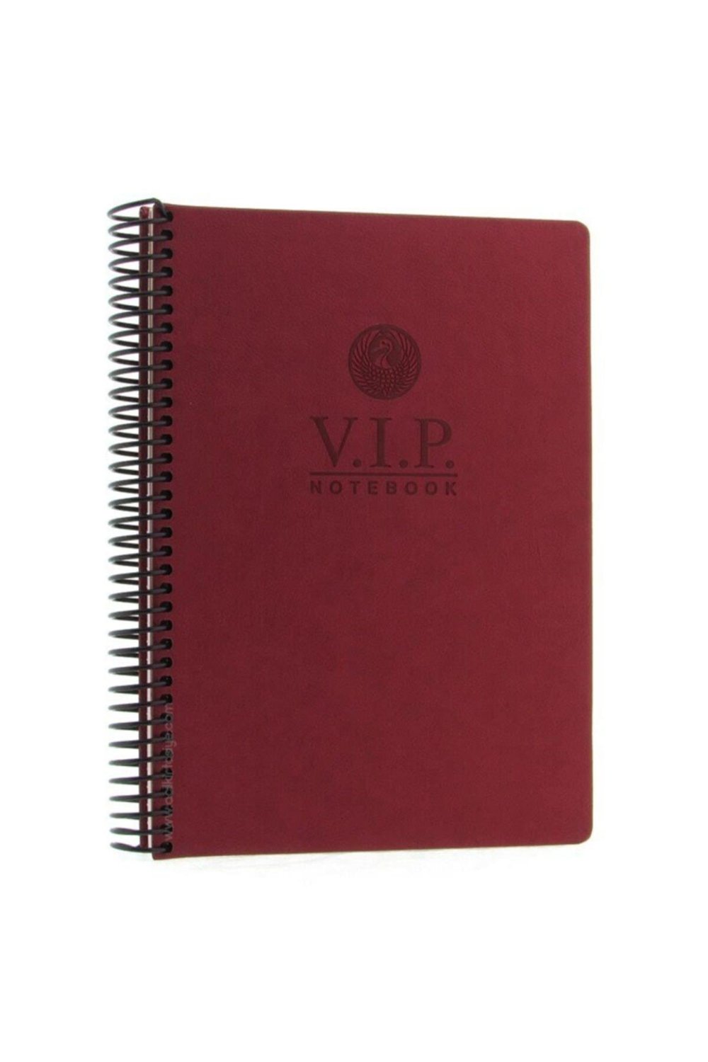 Vip Bordo Spiralli Sert Kapak 140 Yaprak 17x24 Çizgili Defter