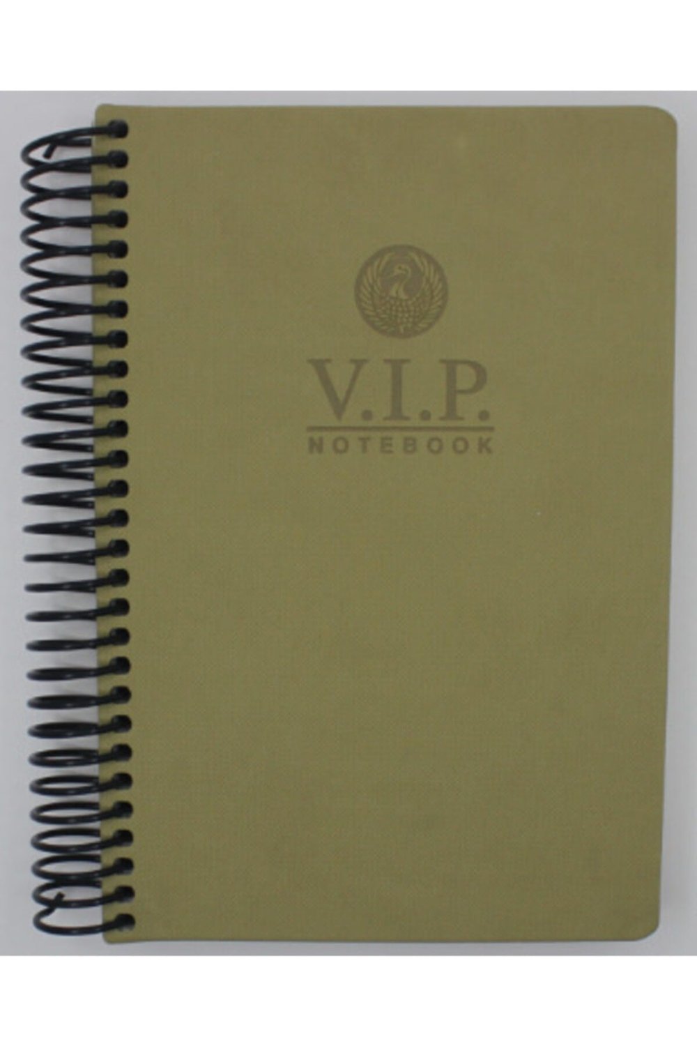 Vip Spiralli Deri Kapak Defter 17x24 140 Yaprak Kareli Süt Kahve