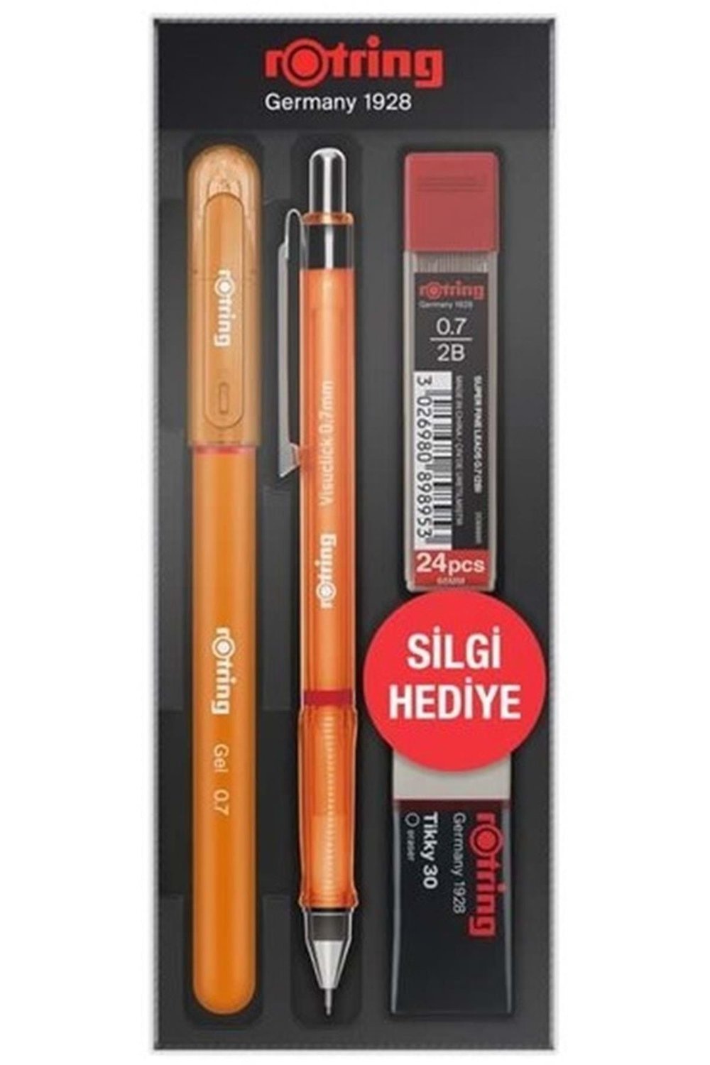 Visuclick Versatil Kalem Seti 07jel Kalem Hediyeli Turuncu