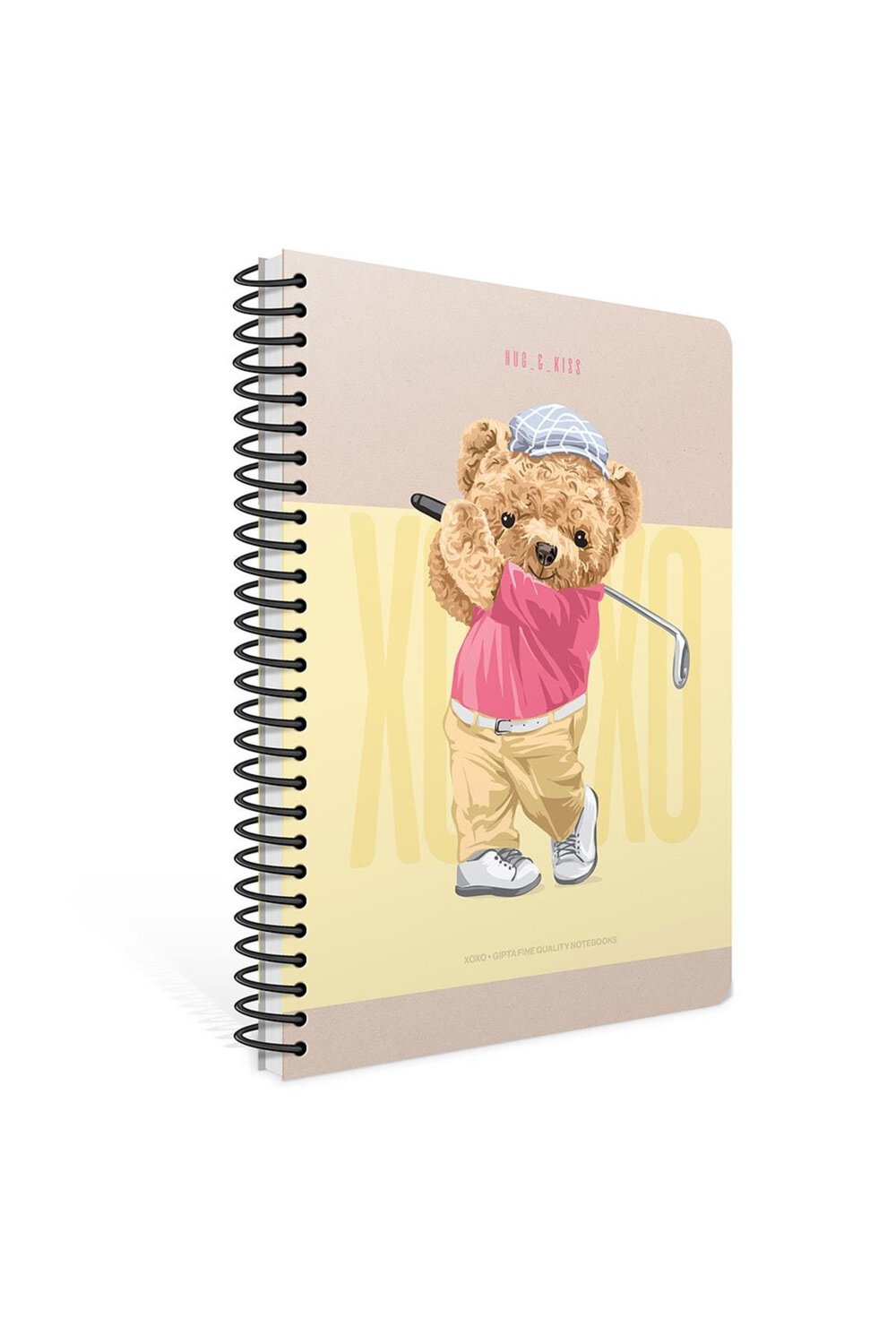Xoxo Spiralli Sert Kapak Defter 17x24 120 Yaprak Kareli