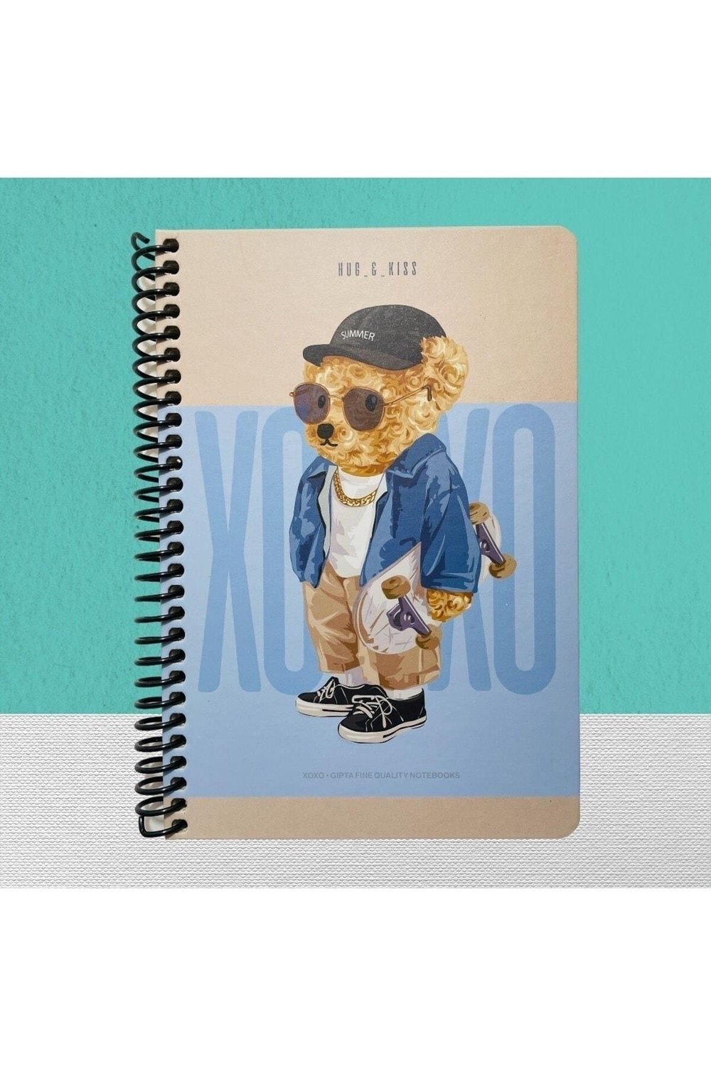Xoxo Spiralli Sert Kpk. Defter 17x24 120 Yp. Çizgili
