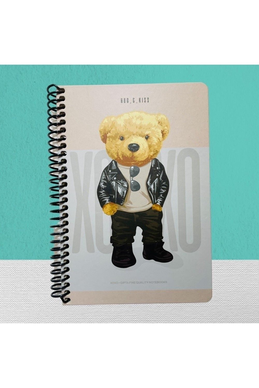 Xoxo Spiralli Sert Kpk. Defter 17x24 120 Yp. Kareli