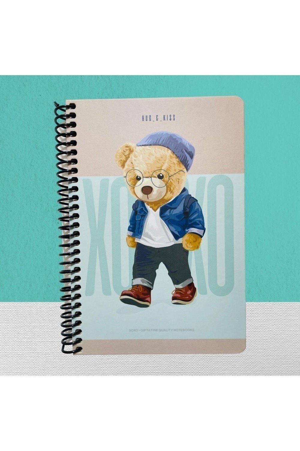 Xoxo Spiralli Sert Kpk. Defter 17x24 120 Yp. Çizgili