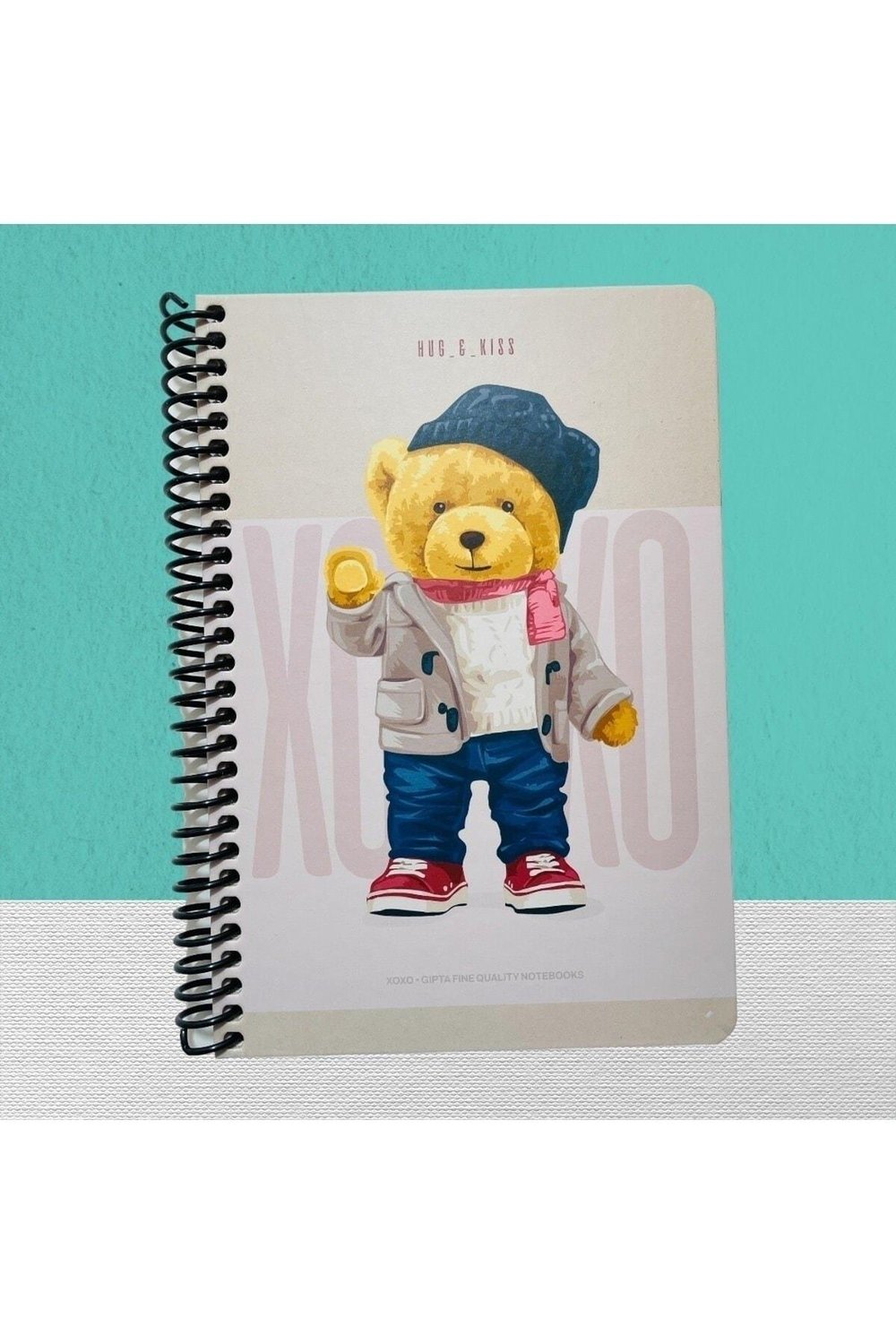 Xoxo Spiralli Sert Kpk. Defter 17x24 120 Yp. Çizgili