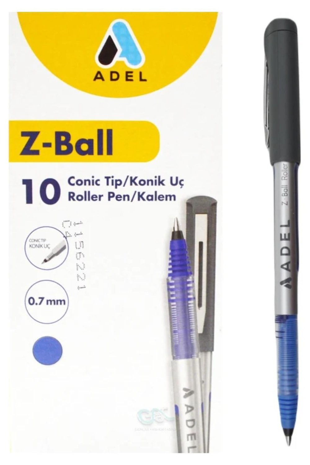 Z-ball Roller Kalem 0.7 Mm Mavi 10 Adet