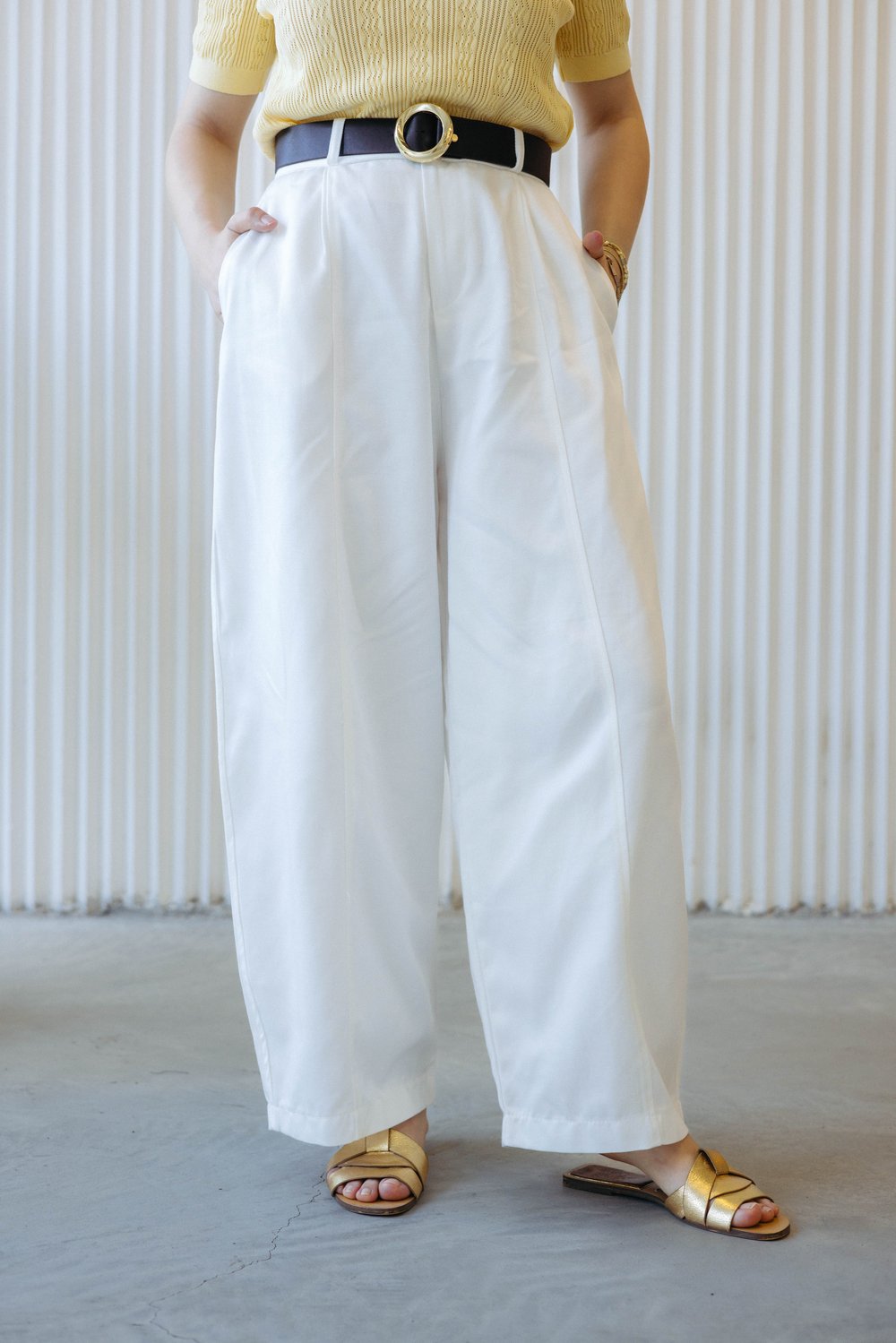 Baggy Pantolon Beyaz