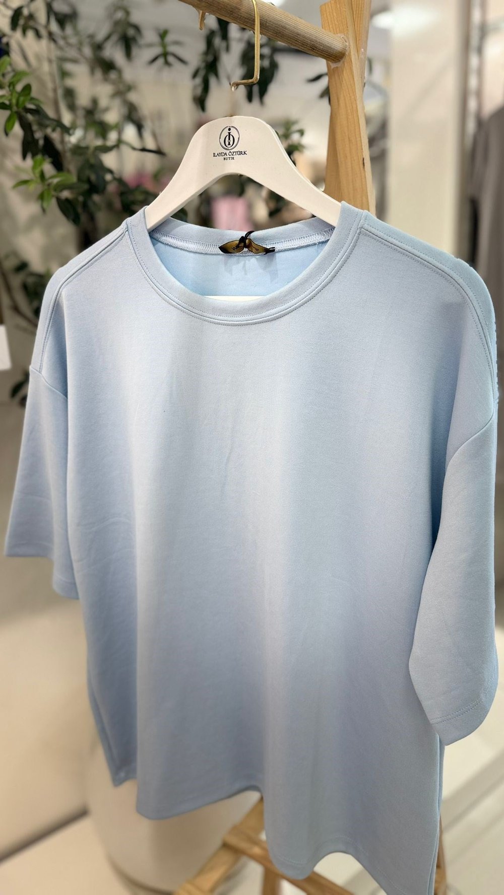 Basic Modal T-shirt Mavi