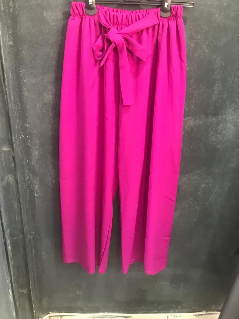 DOUBLE KUMAŞ KUŞAKLI PALAZZO