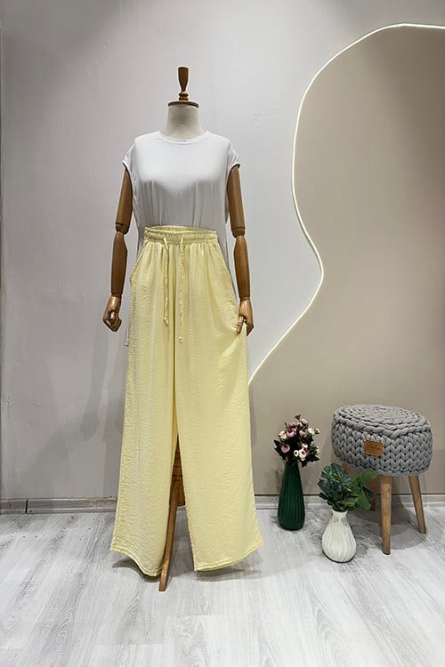 AYROBİN PANTOLON Sarı