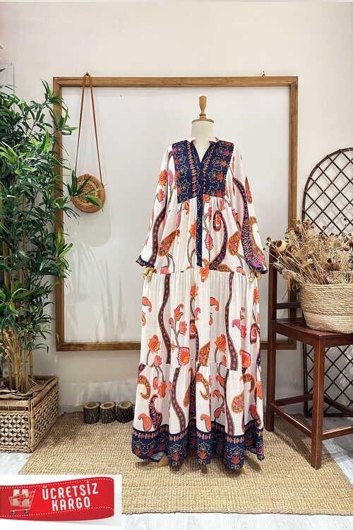 BERİL VİSKON ELBİSE