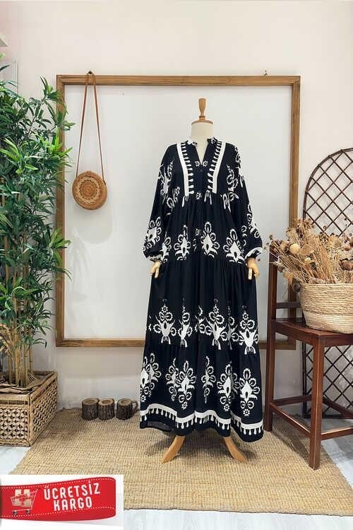 DAMLA SİYAH ELBİSE