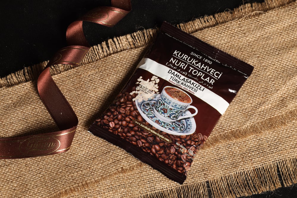 NURİ TOPLAR DAMLA SAKIZLI TÜRK KAH. 100 GR