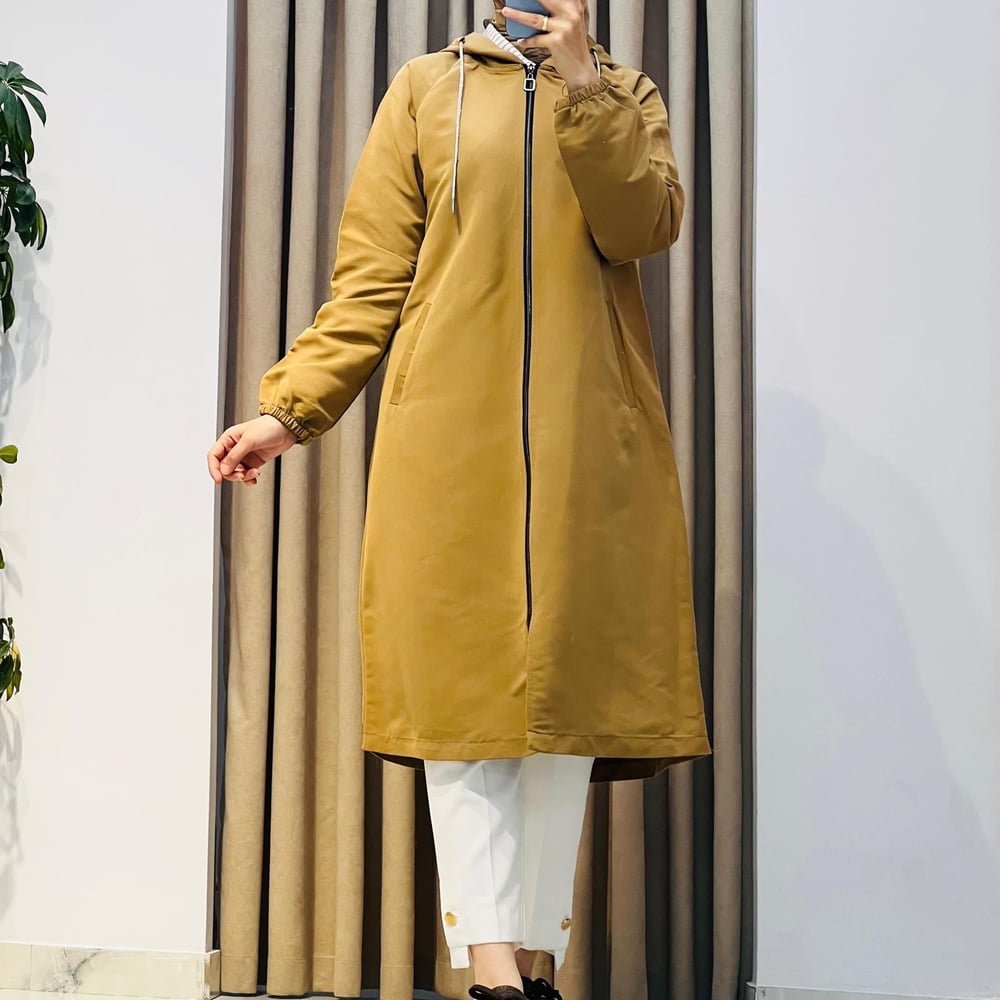KADO KAPÜŞONLU TRENÇKOT CAMEL