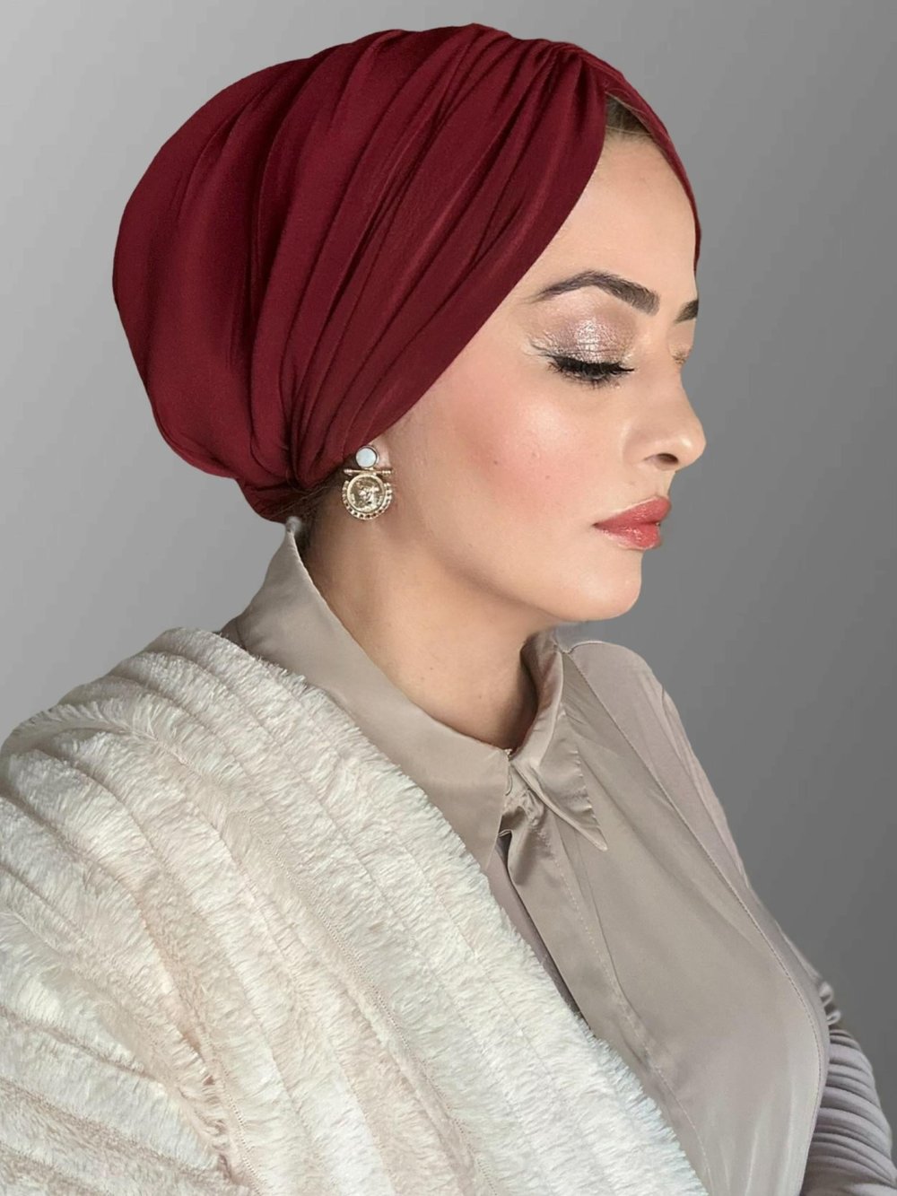 BORDO DRAPE DOLGULU BONE