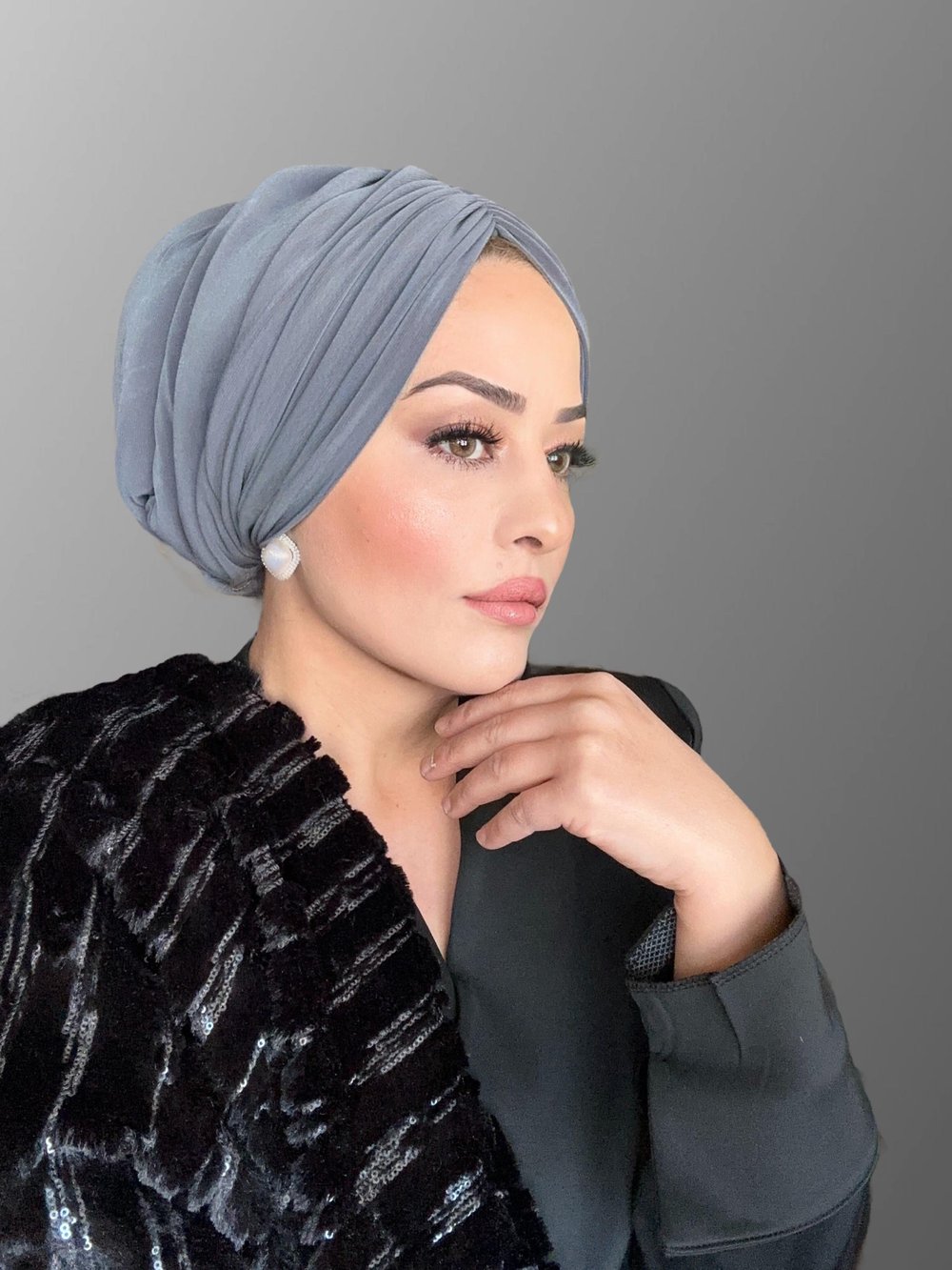 GRİ DRAPE DOLGULU BONE