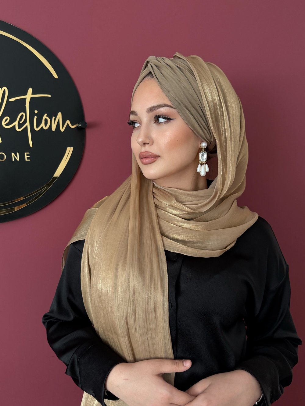 KARAMEL JANJAN ŞALLI DÜĞÜM DOLGULU BONEŞAL