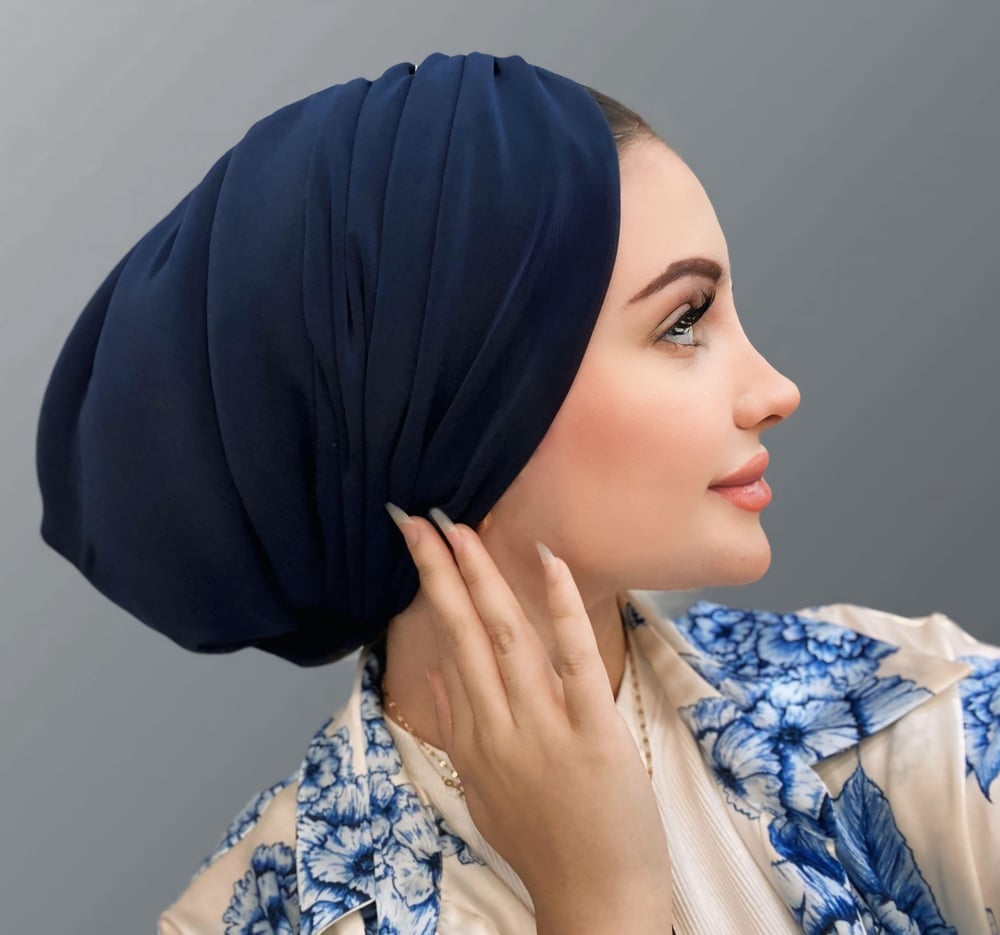LACİVERT DRAPE DOLGULU BONE