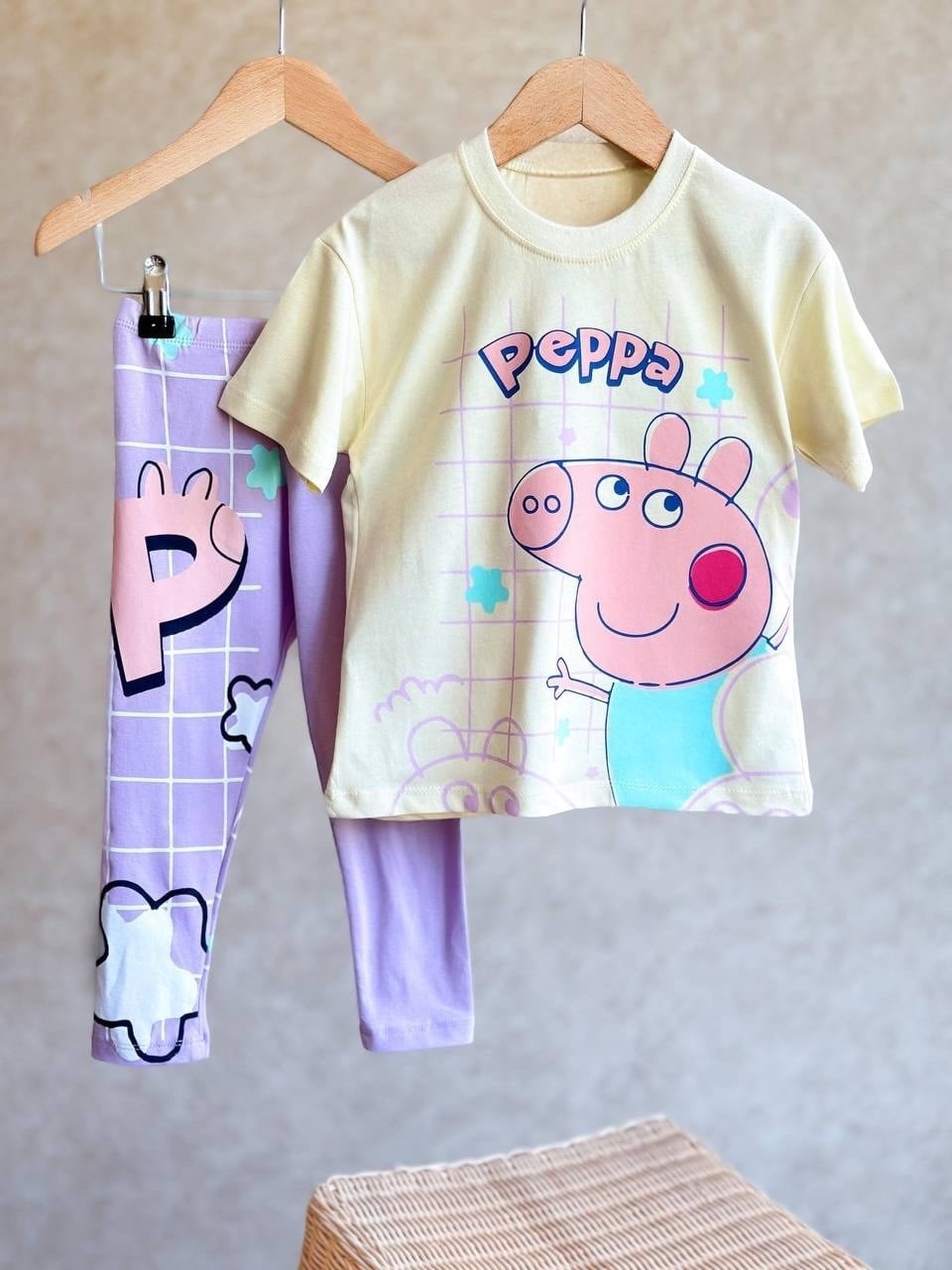 Peppa Taytlı Kız Çocuk Takım