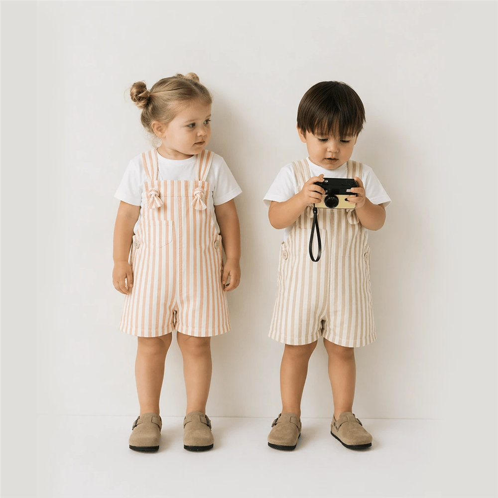 Unisex Bej Kot Salopet