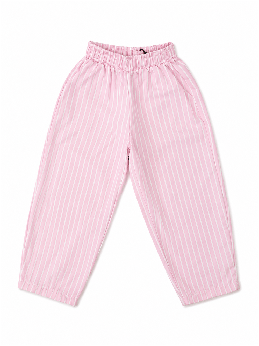 Çizgili %100 Pamuk Dokuma Unisex Pantolon