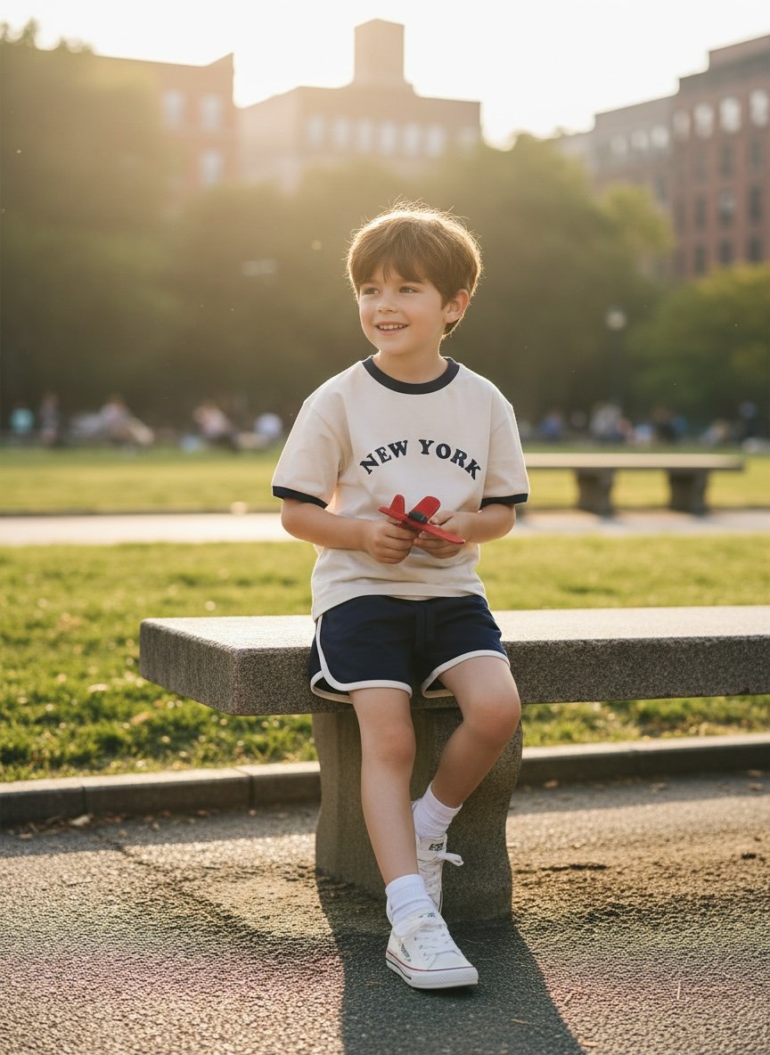 New York Baskılı Unisex Takım