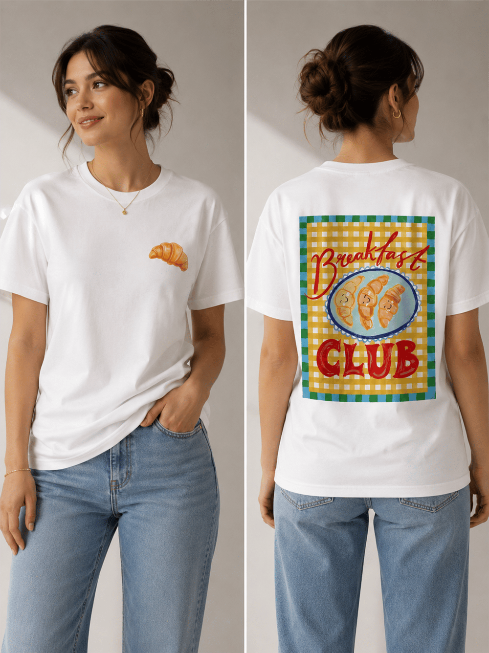 Yetişkin Breakfast Club Baskılı Tişört