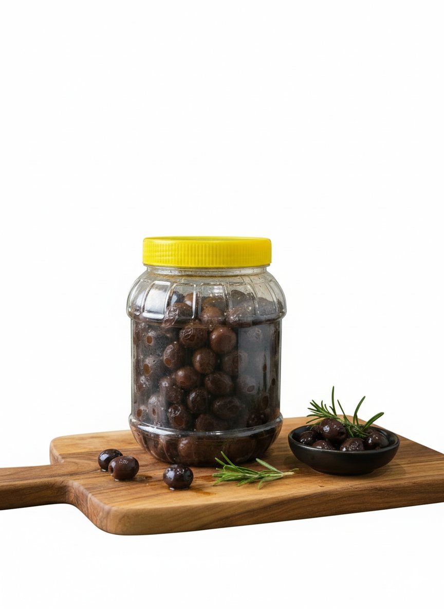 Doğal El Yapımı Tüketime Hazır Siyah Zeytin 1 Kilogram