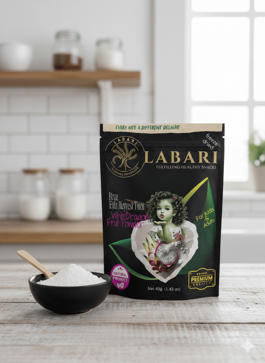 Labari Dondurularak Kurutulmuş Beyaz Ejder Meyvesi Tozu 40 gram